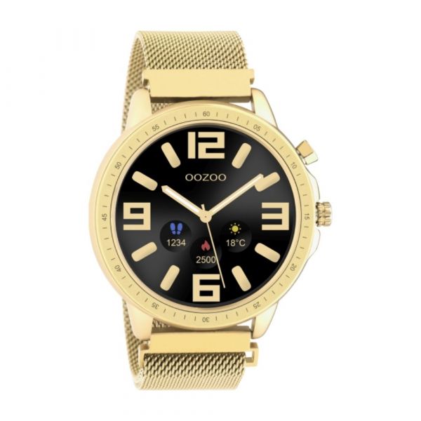 OOZOO | Smartwatch unisex goud mesh